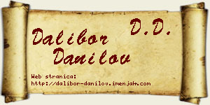 Dalibor Danilov vizit kartica